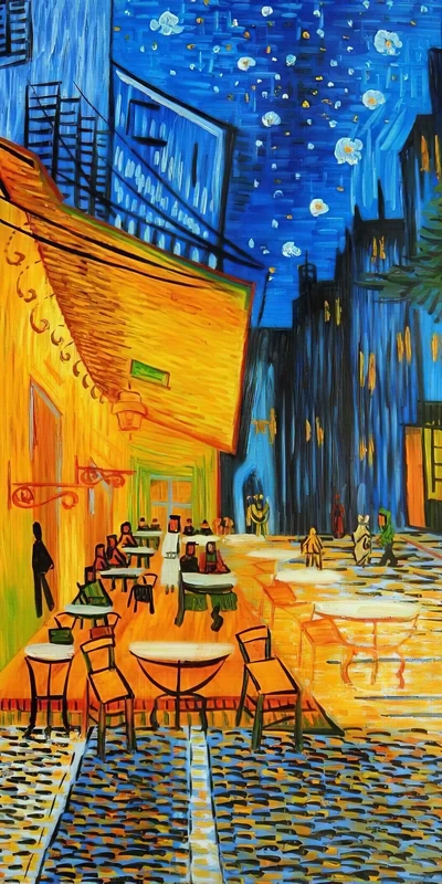 ゴッホ縦型絵画,有名なキャンバス絵画,ポスターと版画,リビングルーム