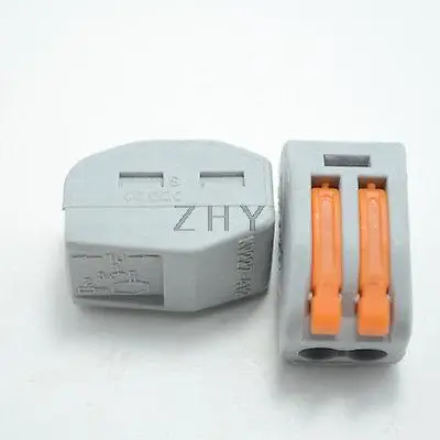 

20Pcs 222-412 Wire Wiring Connector 2 pin Conductor Terminal Block AWG 28-12