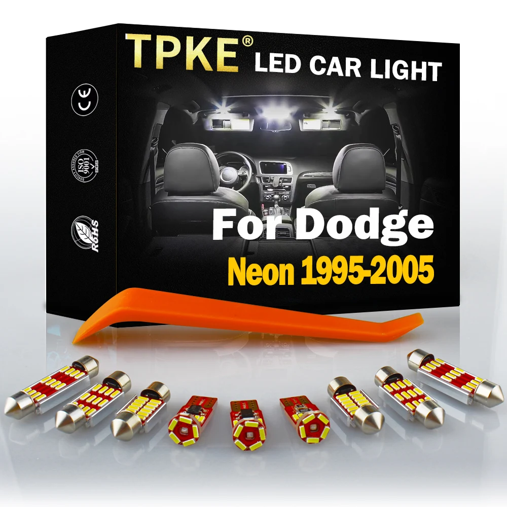 TPKE Canbus White Auto Lamps LED Interior Light Kit For Dodge Neon 1995-2005 Map Dome Trunk Door Lamp Car Lighting Accessories | Автомобили