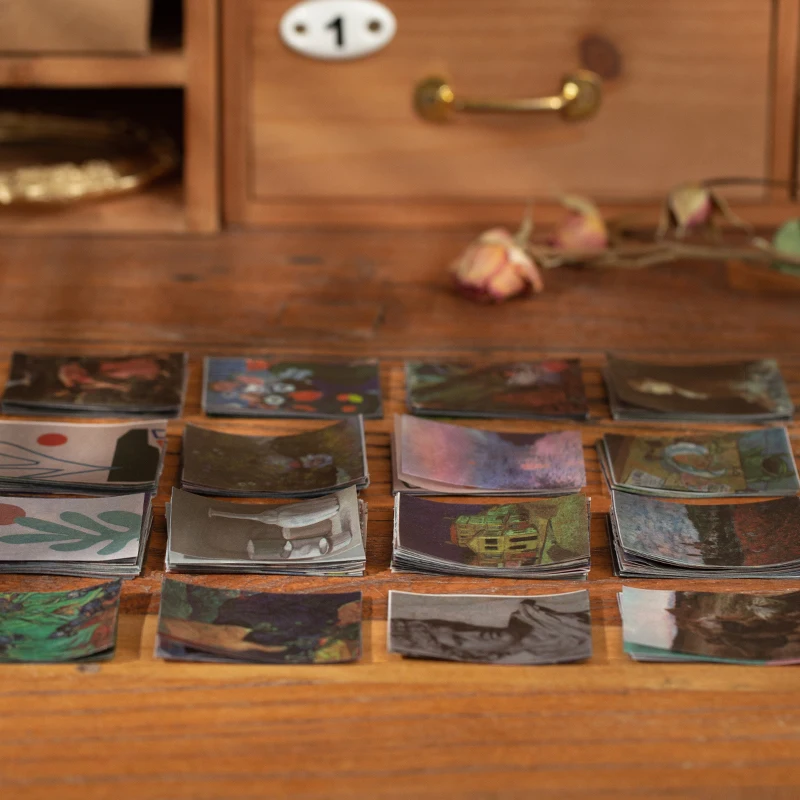 특수 종이 카드 메모 패드, 일기 문구 조각, 스크랩북 장식, 빈티지 꽃 포스터 재료 책, 365 개