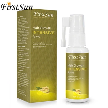 

Firstsun Hair Growth Spray Effective Ginger Essence Extract Anti Hair Loss Nourish Roots For Men Hair Loss Products