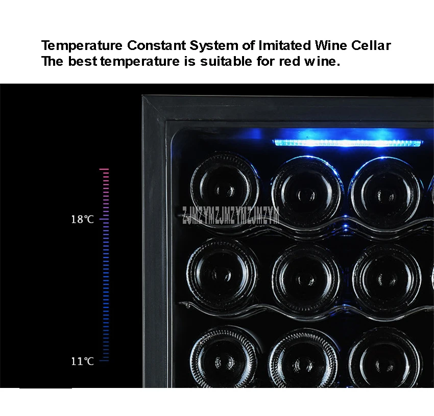 7 слоев 68L электрический холодильник для хранения красного вина постоянной температуры из нержавеющей стали коммерческий ледяной бар мини, для вина холодильник TL-68