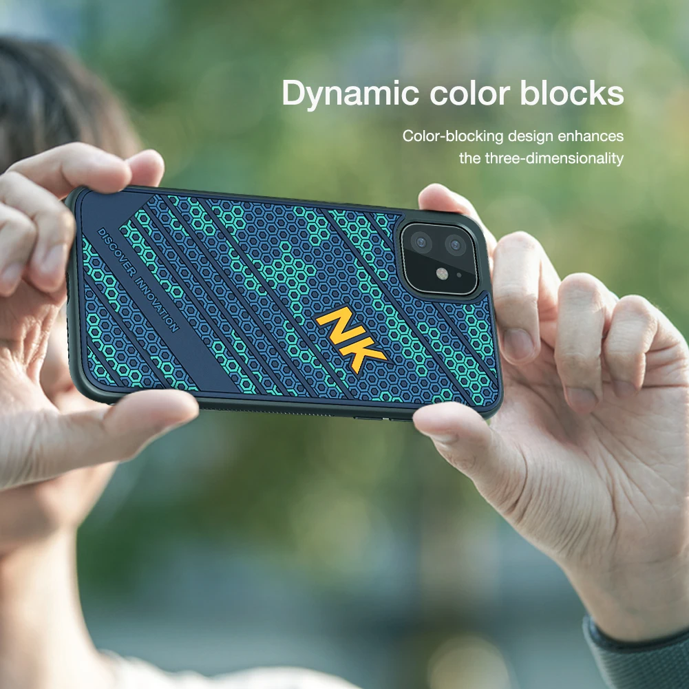 NILLKIN для iPhone 11 Pro силиконовый PC чехол для телефона для iPhone 11 Pro Max 3D рельефный Силиконовый ТПУ противоударный чехол на заднюю панель