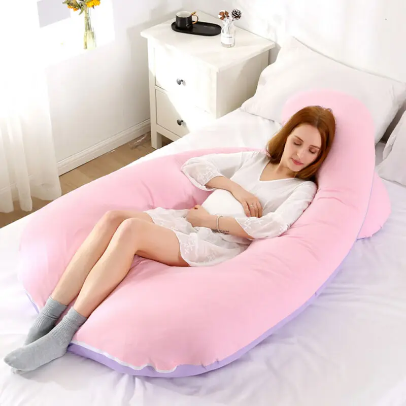 

Hot Creative Oversized U Shape Pillow Case Nursing Pregnancy Maternity Full Body Support high quality