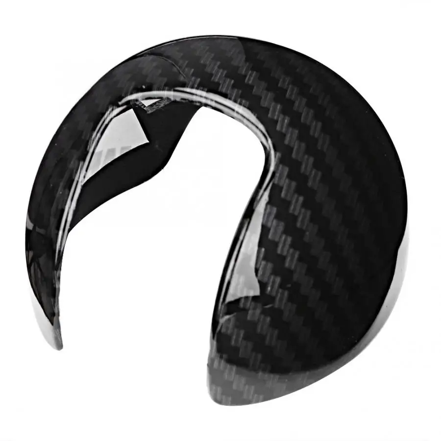 Автомобильный интерьер круглая ручка переключения передач крышка из углеродного волокна Текстура Подходит для Audi A3/S3 автомобильный Стайлинг