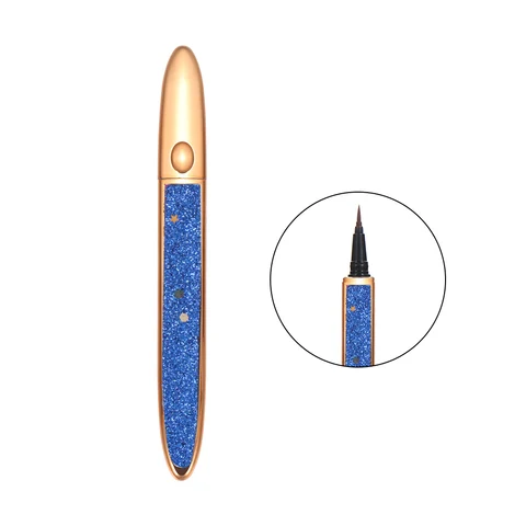 2 In 1 Magic Lash Liner Glue Pen Non Magnetic No Glue Liquid Eyeliner Waterproof Long Lasting Fast Dry Eye Makeup