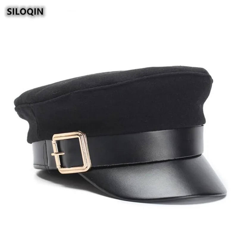 SILOQIN новая осенне зимняя теплая шерстяная армейские кепки модная индивидуальная
