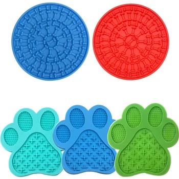 

Dog Training Slow Food Dish Silicone Pad Portable Puppy Slow Down Eating Feeder Dish Bowel for Dogs Supplies Dog training tool