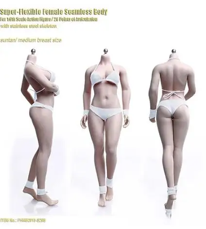 body Коллекционная YMT017 1/6 Красивая Европейская женская голова Li Sculpt жажда модель для 12 ''Suntan фигурка тела - Цвет: body