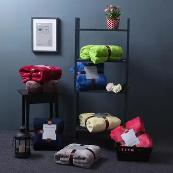 

Thicken High quality plush bedspread blanket 200x230cm High Density Super Soft Flannel Blanket to on for the sofa/Bed/Car