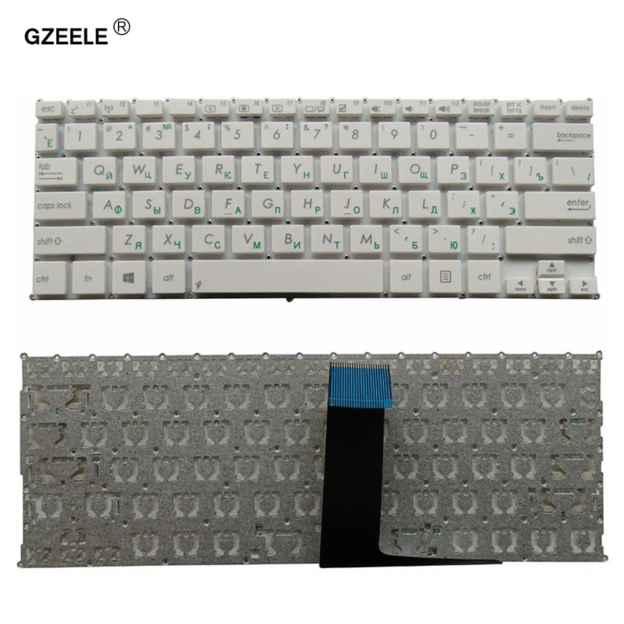 GZEELE Русская клавиатура для ноутбука ASUS F200 F200CA F200LA F200MA X200CA X200LA X200M X200MA R202CA R202LA RU Клавиатура ноутбука черный