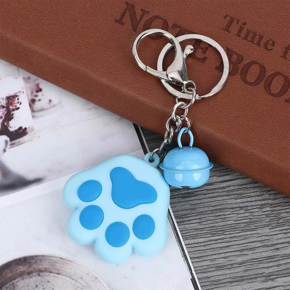 Креативные милые собака и кошка брелок с изображением лап 3D мультфильм животное