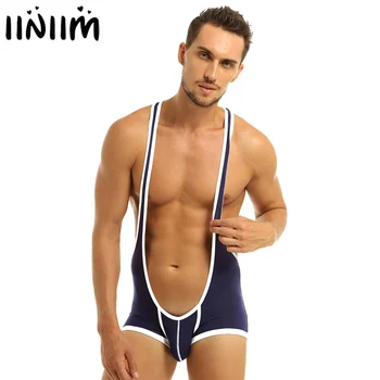 

Mens Adult Erotic Suspenders T-back Bulge Pouch Mankini One-piece Lingerie Elastic Breathable Sexy Skinny Gay Bodysuit Nightwear