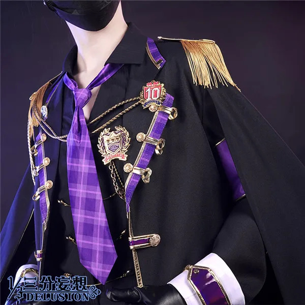 Anime HITMAN REBORN!Hibari Kyōya idol Concert Cosplay Suit halloween Costume for men