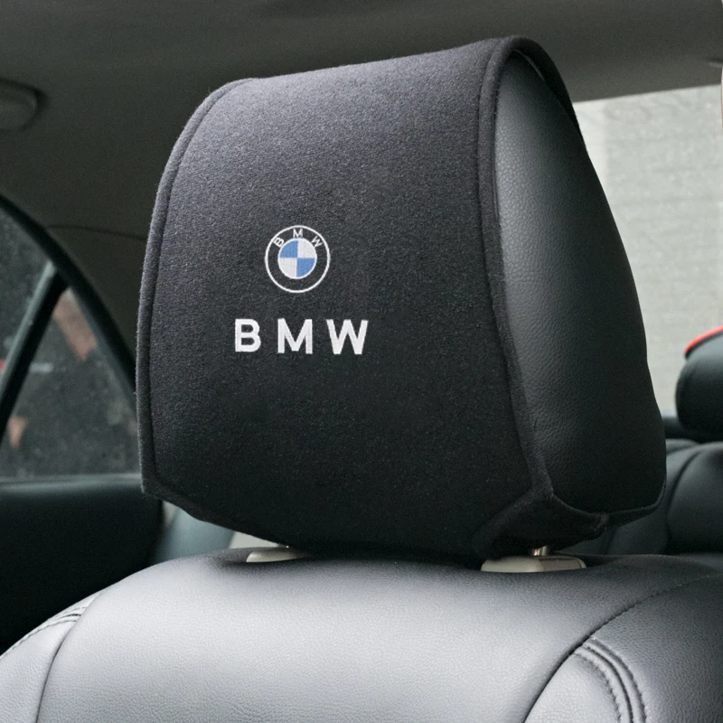 

1PCS Hot car headrest cover fit for BMW X1 X3 X5 X6 E46 e39 E90 E36 E60 E34 E30 Accessories Car Styling