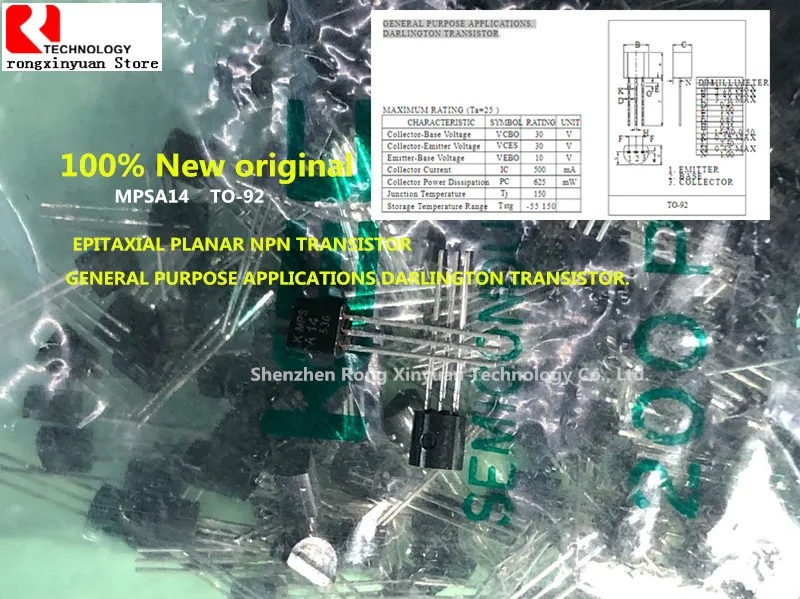 MPSA14 A14 MPSA14-AT/P MPSA14-AT/PF планарно-эпитаксиальный биполярный транзистор