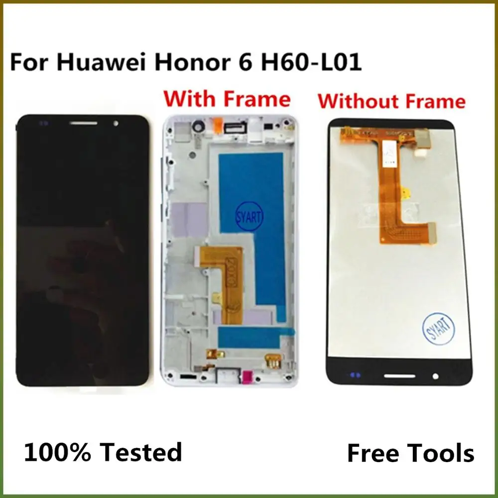 ЖК экран для Huawei Honor 6 H60 L01 сенсорный Рамка 5 дюймов дигитайзер в сборе