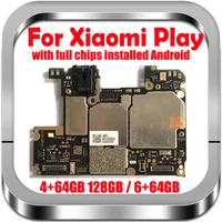 TDHHX – carte mère principale débloquée, avec puces, câble flexible, pour Xiaomi Play Mi Play Version CN