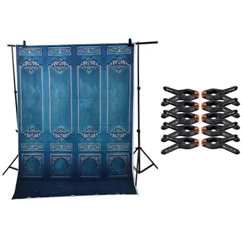 

Vintage Background 5X7Ft Wedding Portrait Studio Model Backdrop Vinyl with 10Pc Photo Studio Light Backdrop Pegs Clamps