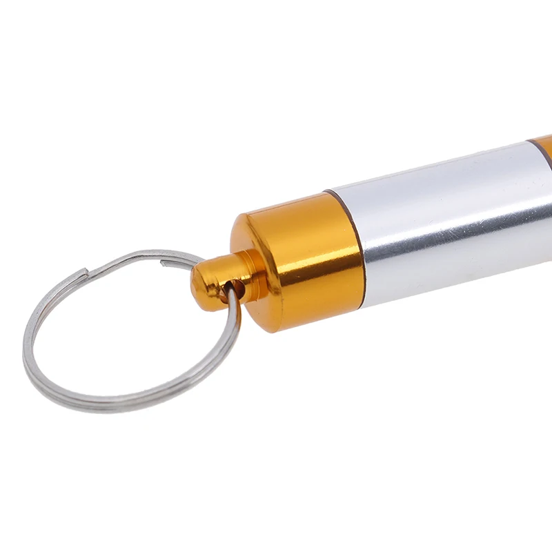 6 Separate Sections Medicine Pill Container Portable Waterproof Outdoor Aluminum Pill Case