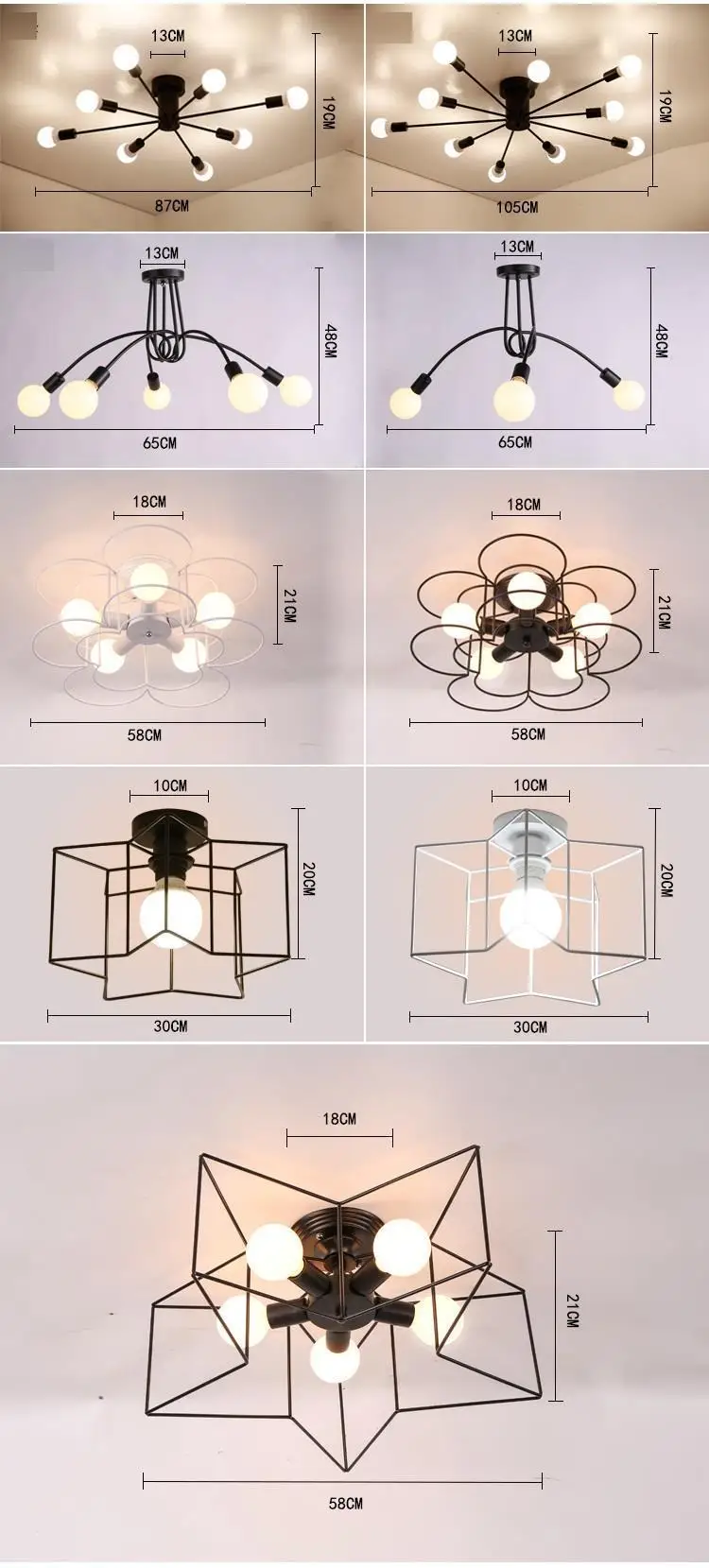 Moderna промышленный Настенный декор Lampen современный светодиодный свет потолочного плафон Гостиная светильник Luminaria Lampara De Techo потолочный светильник