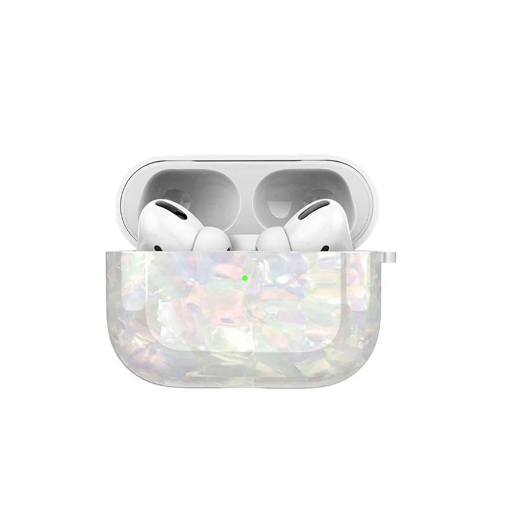 Полупрозрачный противоударный чехол для хранения наушников для Apple-Airpods3 водонепроницаемый с брелком для ключей для Apple-Airpods3 Airpods-Pro - Цвет: MULTICOLOR
