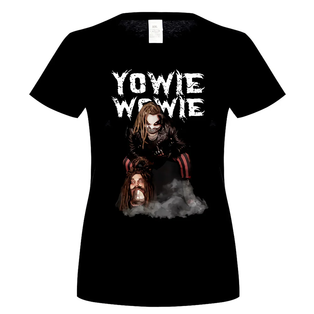 women black Bray Wyatt Yowie Wowie унисекс черная рубашка Новинка унисекс Забавные топы Футболка - Цвет: women black