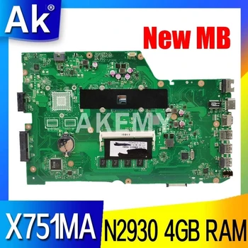 

X751MD Motherboard N2930 4GB RAM REV 2.0 For ASUS X751MA X751MD X751M X751MA motherboard 100% tested intact