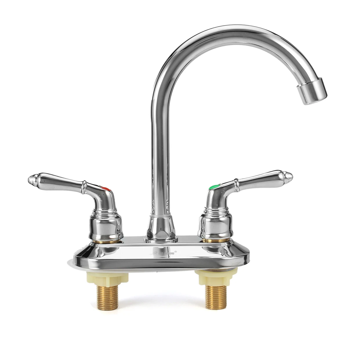 

Hot New Modern Chrome Cold Hot Water Double Sink Mixer Tap Bathroom Kitchen Basin Faucet Fixture Home Hotel Bathroom Accessories