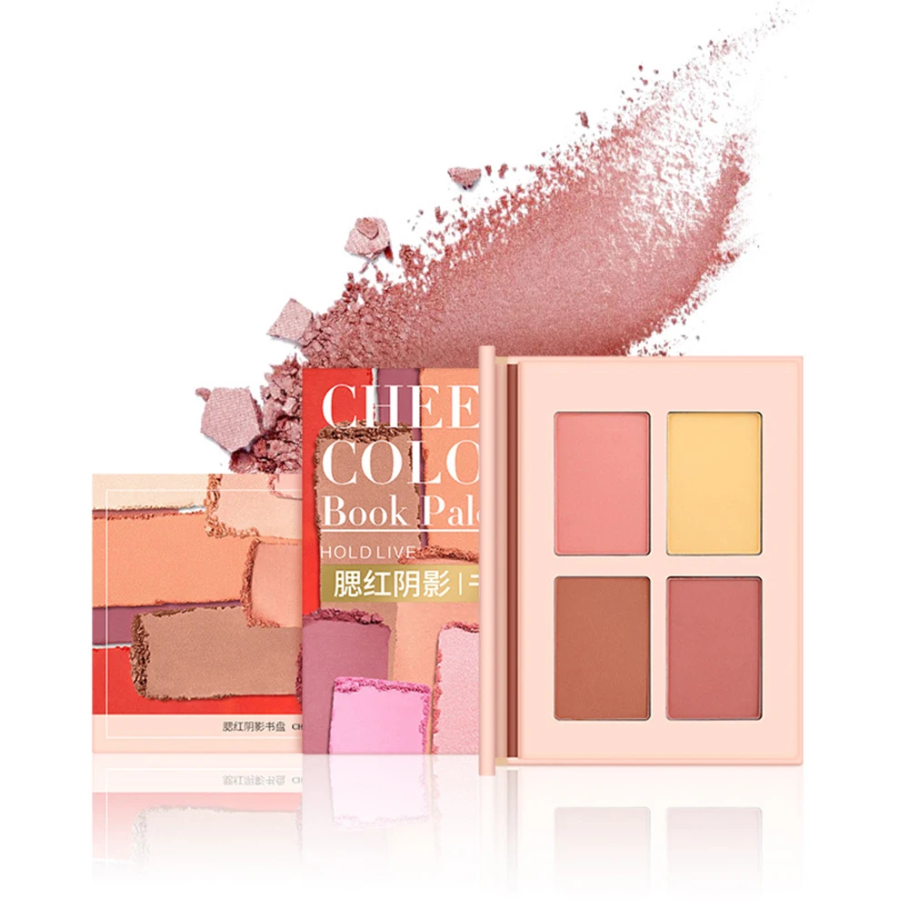 

HOLD LIVE Blush Book Palette Shadow Four Color Sailor Moon Makeup Craem Blush Powder Repair Capacity High Gloss Pearl MatteTSLM1