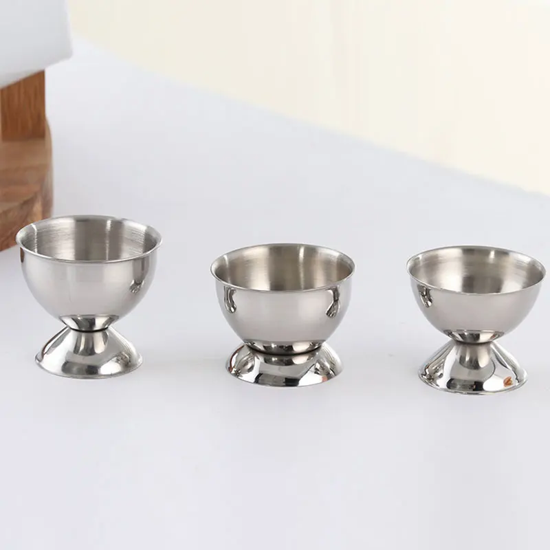 Egg Cup Holder egg cup holder Egg Tray Stainless Steel Soft Boiled Cups Holder Stand Dishwasher Safe