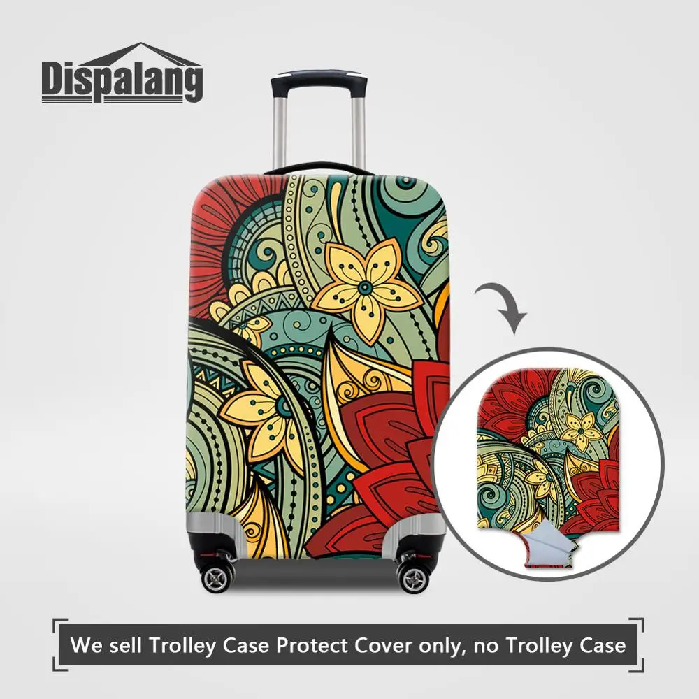 Luggage Cover18 Dispalang женский дорожный багажный Защитный чехол Чехол с принтом розы для костюма чехол на заказ цветочный дизайнерский эластичный Чехол для багажа - Цвет: Luggage Cover18