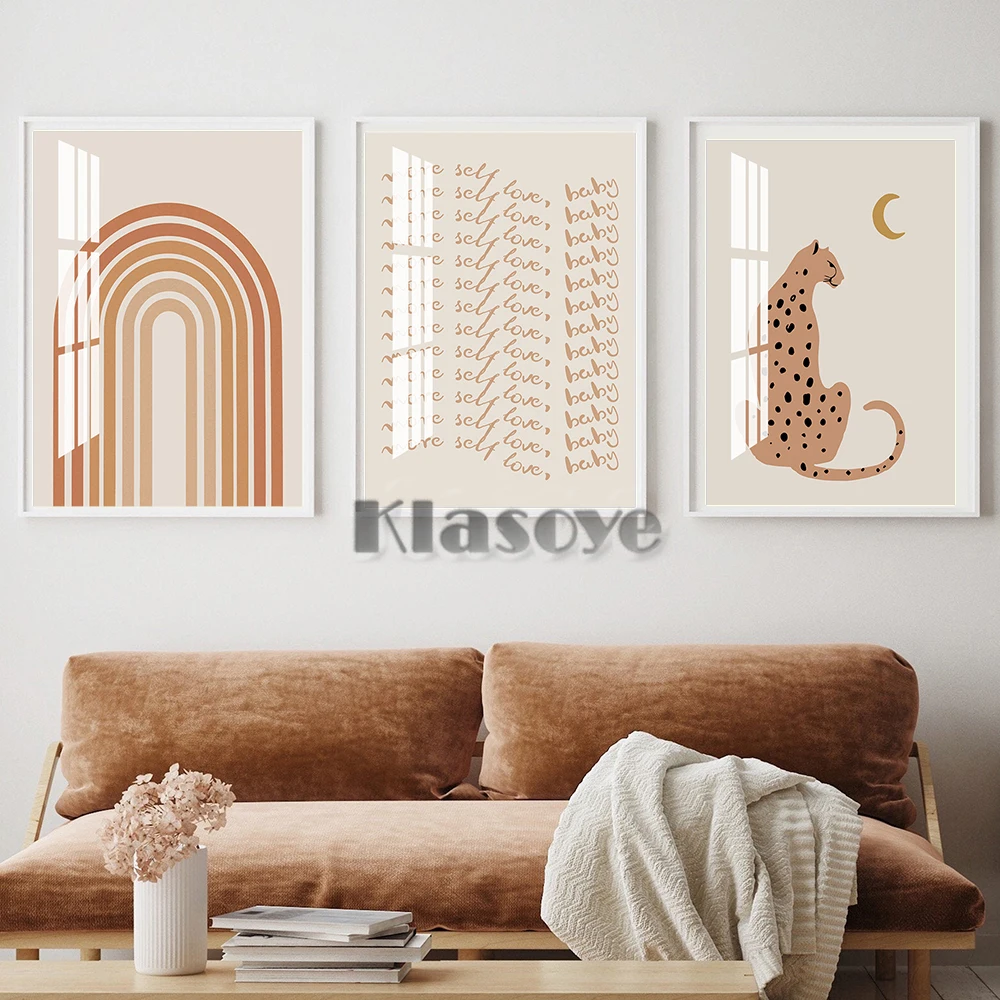 

Neutral Arch Art Prints Scandinavian Poster Animal Illustration Wall Stickers Picture Modern Living Room Canvas Decor Painting