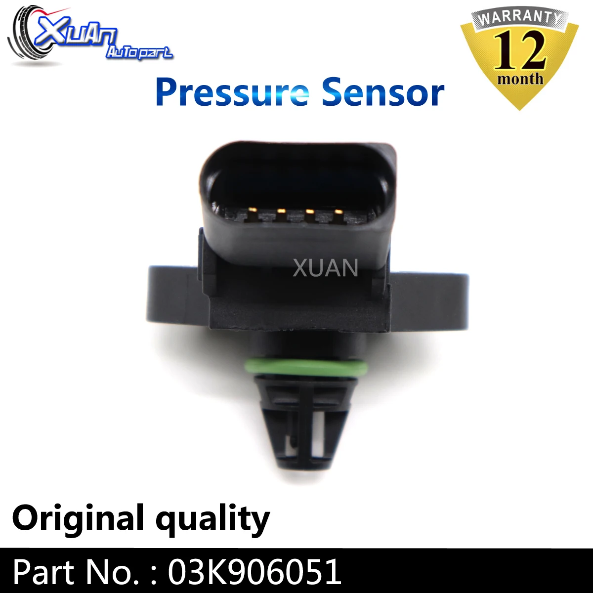 Xuan 03K906051 4 Bar Collettore Di Aspirazione Di Pressione Di Sovralimentazione Mappa Sensore Drucksensor Per Skoda Fabia Rapid 0281006059 0281006060