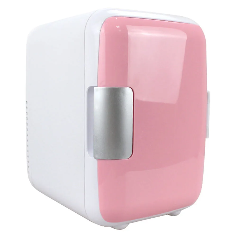 

4L Low Noise Cosmetics Buckle Single Door Large Capacity With Handle Vegetable Car Refrigerator Mini Dual Use Cooling Heating