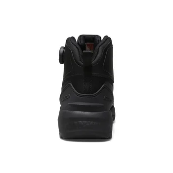 HUMTTO Waterproof Hiking Shoes Mountain Trekking Boots Black Camping Sneakers for Men Safety Climbing Sport Tactical Mens Shoes 5