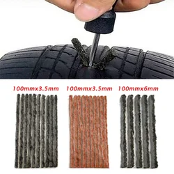 Bandes de réparation de pneus sans chambre à air, 6mm/3.5mm, pour voiture, moto, vélo, réparation de la perforation des pneus, colle à remuer, joints de réparation bandes de caoutchouc 