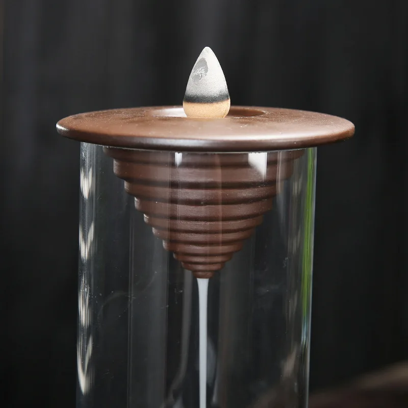 20 шт пирамидки благовоний бесплатно акриловая пластиковая чашка ветрозащитная обратная курильница с дымом песочные часы творческие украшения для дома чайники