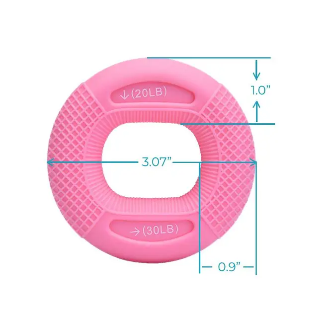 Silicone Flex Grip Trainer 20-80lb Gripping Ring Finger Forearm Trainer Carpal Expander Muscle Workout Exercise Gym Fitness 4