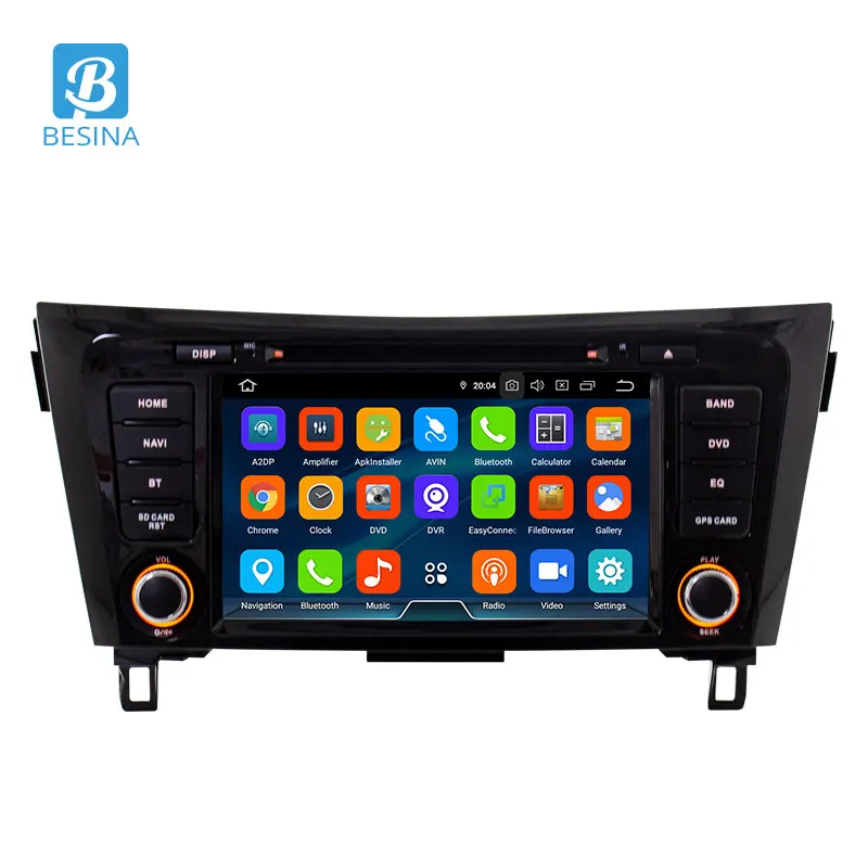 Besina Android 9,0 автомобильный dvd-плеер для Nissan qashqai X-Trail- Мультимедиа gps Navi wifi 2 Din автомобильный радиоприемник 4G+ 64G стерео