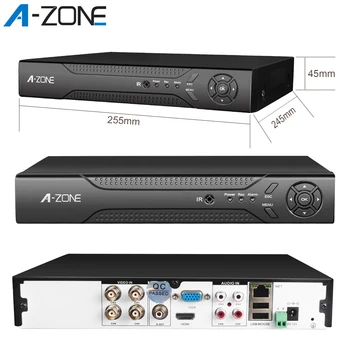 

A-ZONE 1.3MP 8ch DVR Video Recorder For AHD Surveillance Camera Two Way Audio Onvif P2P 960P DVR For Home Security Camera System