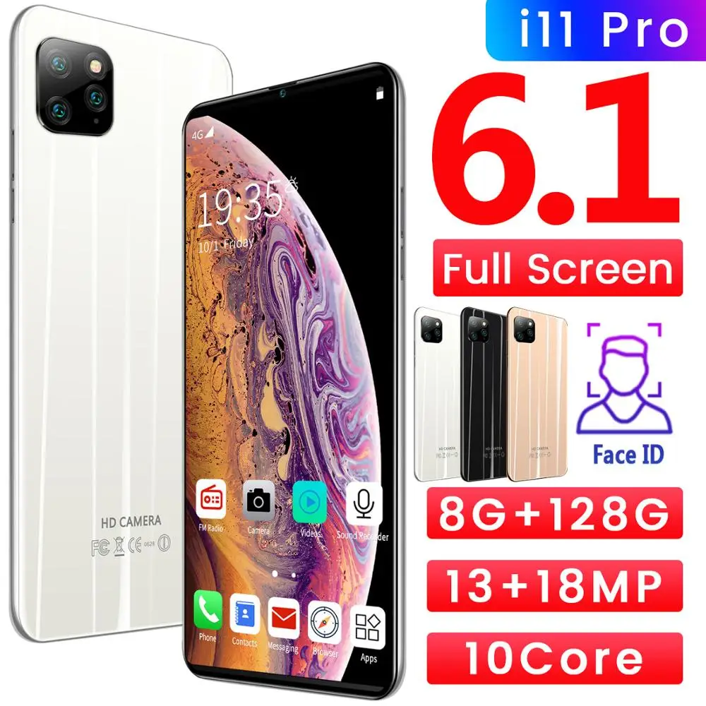 Global Version I11Pro 6.1 Inch Smartphone 8GB RAM