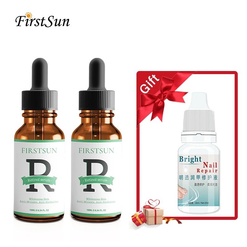 2 шт. Firstsun Сыворотка для лица Витамин С ретинол 2.5% устойчивое восстановление кожи против морщин анти акне антивозрастная Сыворотка лифтинг уход за кожей