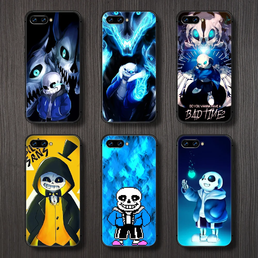 Чехол для телефона undertale Sans с изображением черепа из аниме чехол Корпус HUAWEI honor 8 8c