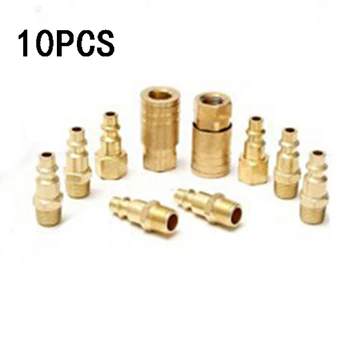 

Tool Connector Replace Parts 10Pcs Kit 1/4 inch Copper Air Hose Fittings