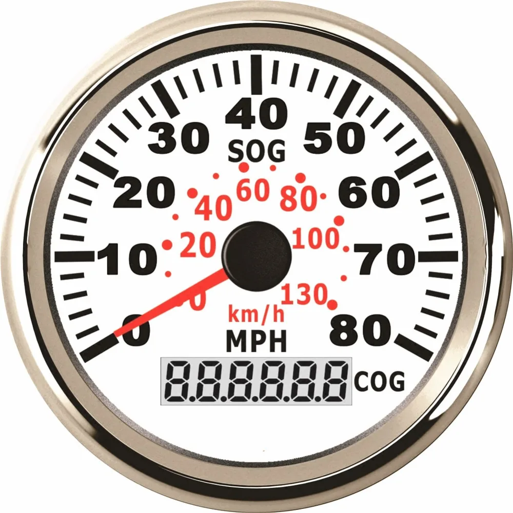 1 шт. стиль 85 мм спидометры GPS 0-200mph ЖК-датчики скорости 200 км/ч IP67 316L безель с левой и правой поворотом светильник