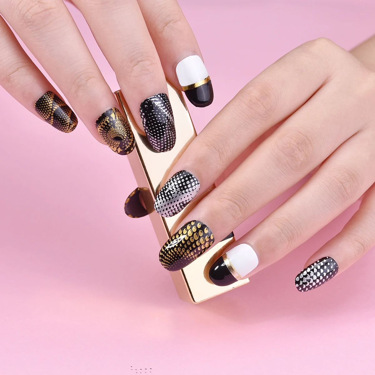 BEAUTYBIGBANG 6*12 см штамповочные пластины для ногтей прямоугольная Геометрическая вращающаяся полоса для ногтей штамп шаблон и форма для ногтей трафарет