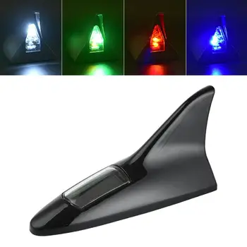 

Shark Fin Strobe Tail Lights Led Solar Anti Collision Warning Car Auto Antenna Style Tail Light Solar Power