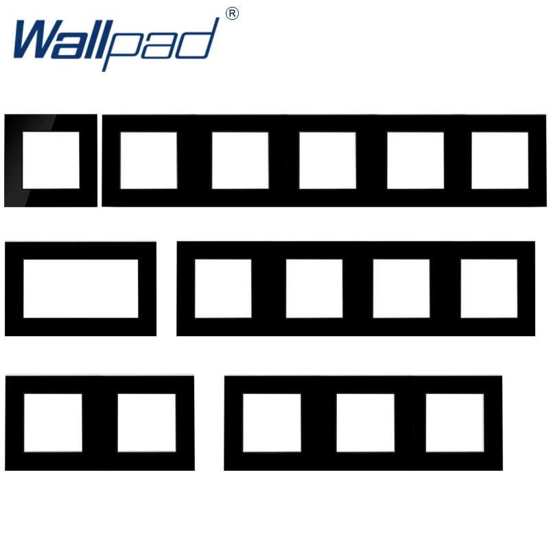 Wallpad роскошные панели из закаленного стекла рамка черная панель отеля