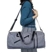 Дорожная багажная сумка Серый портативный унисекс Водонепроницаемый рюкзак для спортивного зала большой емкости мужские складные дорожные сумки